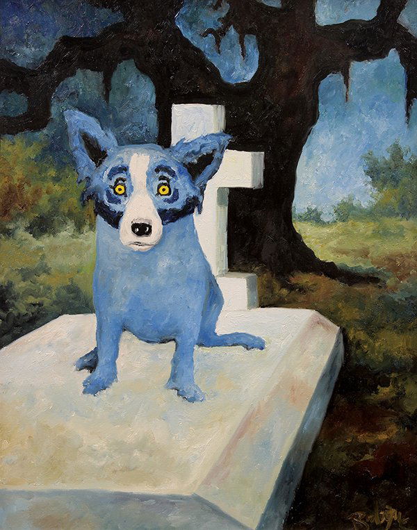 Painting, Rodrigue, The Blue Dog Feb 16, 2014 Clars Auction