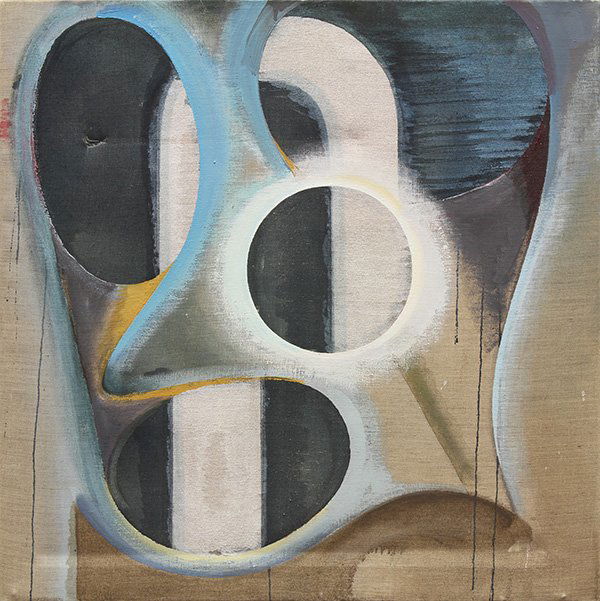 Painting, Gary Stephan: Gary Stephan (American, b. 1942), ''Gozonta #3,'' 1985, acrylic on linen, signed, titled and dated verso, Mary Boon Gallery (New York, NY) and Dart Gallery (Chicago, IL) title labels affixed verso, ov