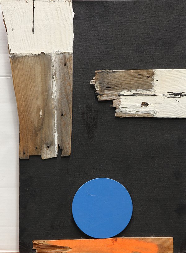 Painting, Jose Ramon Lerma: Jose Ramon Lerma (American, b.1930), Lost and Found, 1988, oil and found objects on board, signed, titled, and dated verso, overall (unframed/mounted): 24.25''h x 18''w. Provenance: From the artist's 