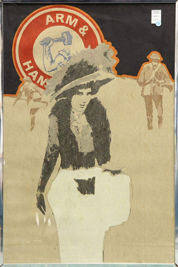 Prints, James Henry Daugherty and James Montgomery: (lot of 3) James Henry Daugherty (American, 1889-1974), "Follow the Flag, Enlist in the Navy U.S. Navy Recruiting Station," lithograph in colors, plate signed lower right, and after James Montgomery F