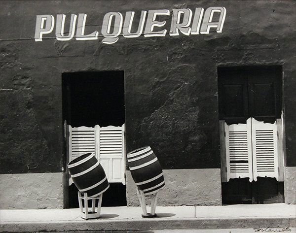 Photograph, Manuel Carrillo: Manuel Carrillo (Mexican, 1906-1989), "Toluca, Mexico (Pulqueria)," 1970, later reprint, signed lower right, artist stamp verso, sheet: 8''h x 10.25''w, overall (with mat): 16.25''h x 20''w. Provenanc