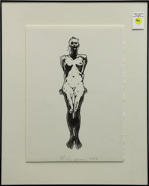 Prints, Robert Graham: (lot of 2) Robert Graham (Mexican/American, 1938-2008), Untitled (1993) / Untitled (1993), lithographs, each signed and dated in pencil lower center, blind stamp lower lefts, sheets: 15''h x 10.75''w,