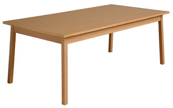 Shaker inspired square dining table for Moooi: Dutch design AVL/Atelier van Lieshout/Joep van Lieshout Shaker inspired square dining table for Moooi, 1999, executed in solid oak with oak veneer top, 29.75"h x 79"w x 39.5"d