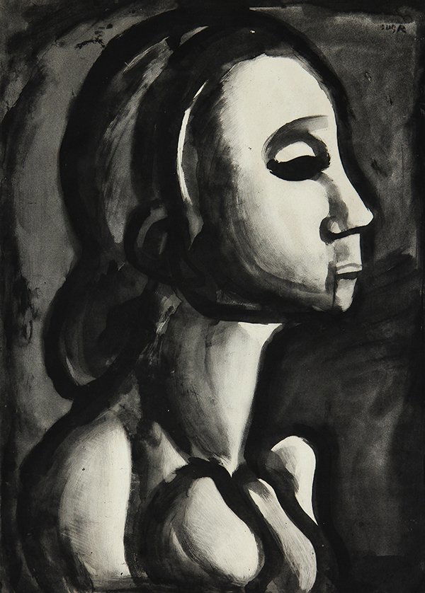 Prints, George Rouault, Miserere Series: (lot of 8) George Rouault (French, 1871-1959), Miserere Series: Sunt Lacryme Rerum plate 27 (XXVII), Solitaire en Cette Vie Demuches et de Malices 5 (V), Fille Ditte De Joie 14 (XIV), Ne Sommes- nous