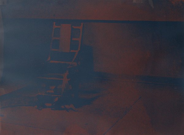 Print, Andy Warhol, Electric Chair #79,1971: Andy Warhol (American, 1928-1987), "Electric Chair #79," 1971, screenprint, signed verso and dated, edition 35/250, published by Bruno Bischofberger, printed by Silkprint Kettner, Martin Lawrence Gall