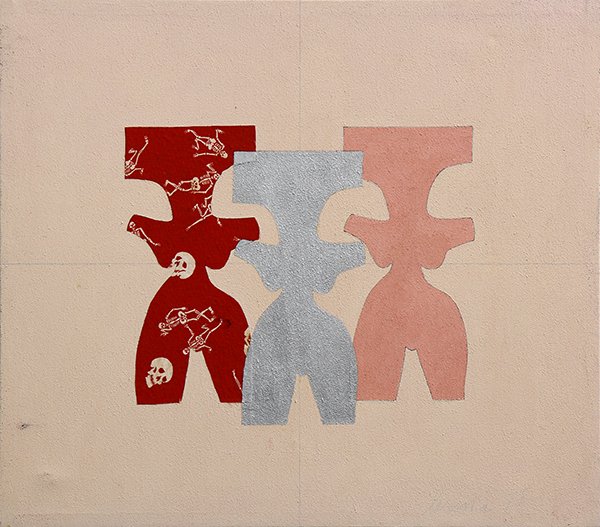 Painting, Jose Ramon Lerma: Jose Ramon Lerma (American, b.1930), Tres Mujeres, 1978, oil on canvas, signed lower right and dated, signed, titled and dated verso, canvas (unframed): 27.25''h x 30.75''w. Provenance: From the artis
