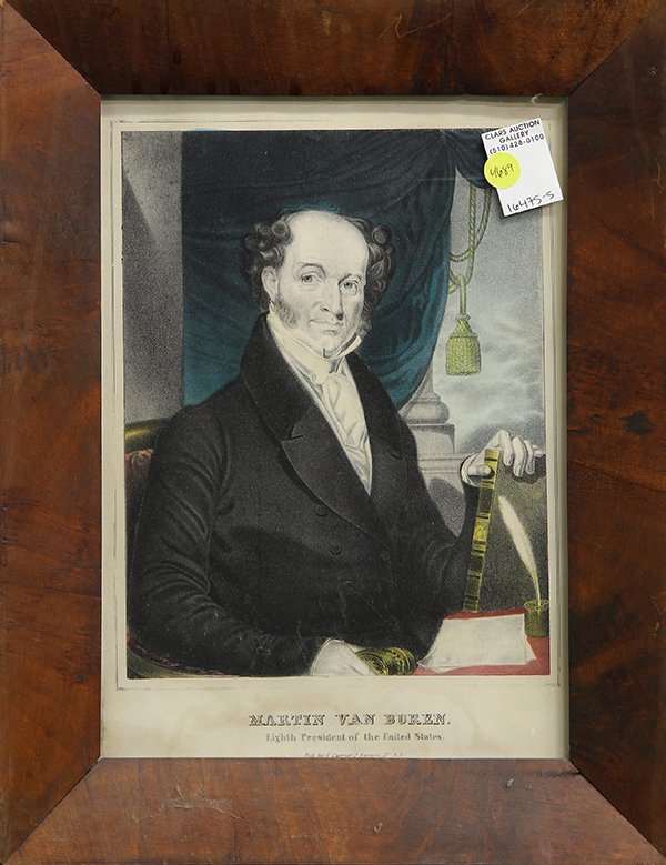 Prints, Nathanial Currier, Presidents of the United: (lot of 7) Nathaniel Currier (American, 1813-1888), Presidents and Political Figures of the United States including George Washington, Andrew Jackson, George M. Dallas, Williiam Henry Harrison, Willia