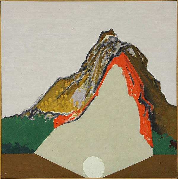 Painting, Jose Ramon Lerma: Jose Ramon Lerma (American, b. 1930), ''Alma Tamalpais,'' 1976-77, oil on canvas, signed and dated lower right, titled verso, canvas: 48''h x 48''w, overall (with frame): 49''h x 49''w. Provenance: Fr