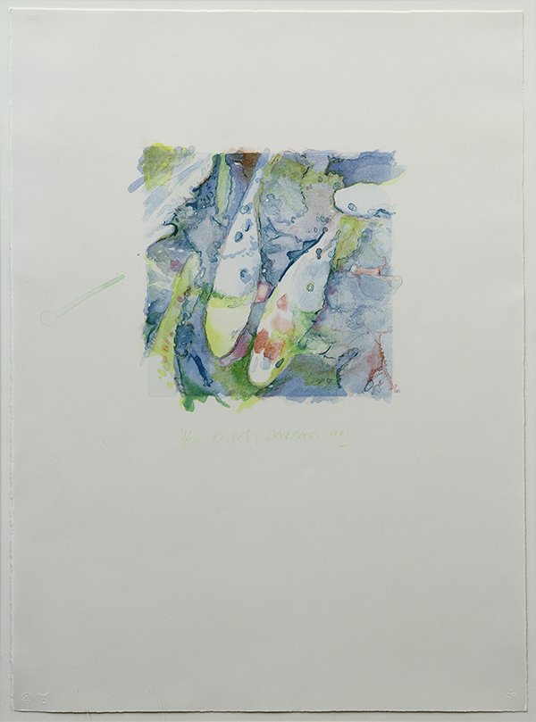 Print, Joseph Raffael, Returning: Joseph Raffael (American, b. 1933), "Returning," 1981, color lithograph, pencil signed, edition 4/50, sheet: 29"h x 21"w, overall: 36"h x 28"w