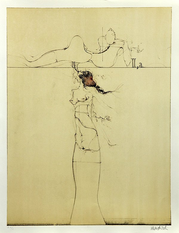Print Portfolio, Paul Wunderlich: Paul Wunderlich (German, 1927-2010), "The Song of Songs Which is Solomon's," 1970, complete portfolio consisting of 10 lithographs in colors, each pencil signed and numbered XIX/L, encased in original