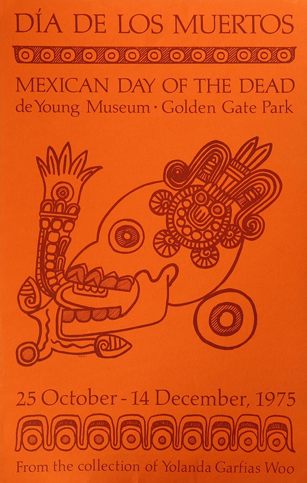 Assorted Posters: (lot of 7) Various lithographic posters including: "Dia De Los Muertos, de Young Museum, 1975", "Beat Culture and the New America, de Young Museum", and "The Great Society", amongst others; largest ov
