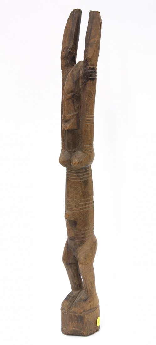 Dogon style, Mali carved wood ancestor figure: Dogon style, Mali carved wood ancestor figure, 25"h. Provenance: From the estate of Edward Gerber