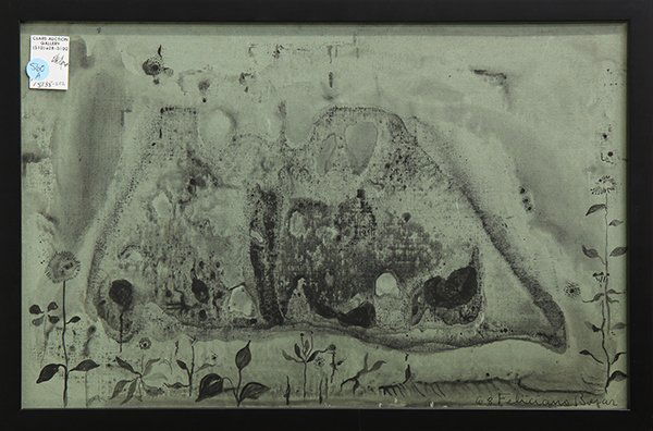 Print, Feliciano Bejar: Feliciano Bejar (American/Mexican, 1920-2007), Abstract, 1968, intaglio print, signed and dated lower right, sight: 13''h x 20''w, overall (with frame): 14.5''h x 22''w