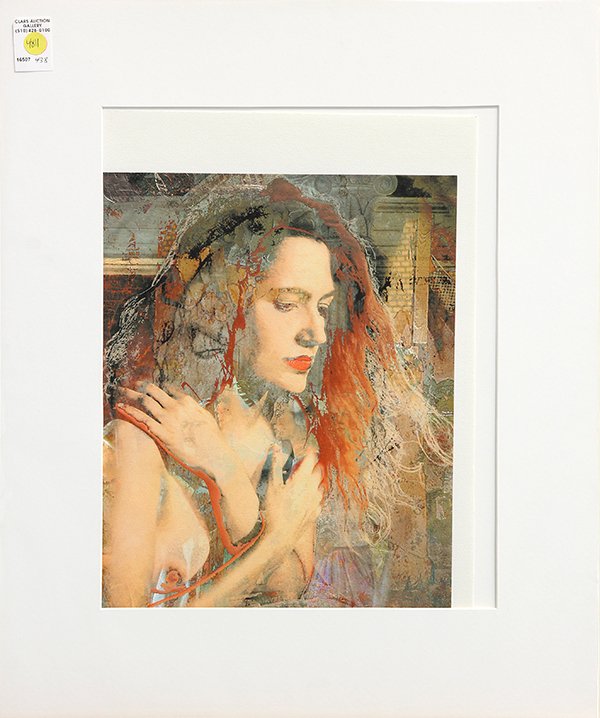 Prints, John Reuter and Peter Mars: (lot of 2) Peter Mars (American, 20th century), "Jennifer Meltzer," silkscreen and mixed media, pencil signed lower right, titled lower left, sheet (unframed): 23.5"h x 17"w and John Reuter (American,