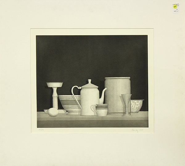Lithographs, American School (20th century): (lot of 2) American School (20th century), Homage to Giorgio Morandi, 1993, lithographs, signed ''Bailey'' lower right, editions 26/50 and 40/50, sheet (largest overall): 30.25''h x 35.35''w. Provenan