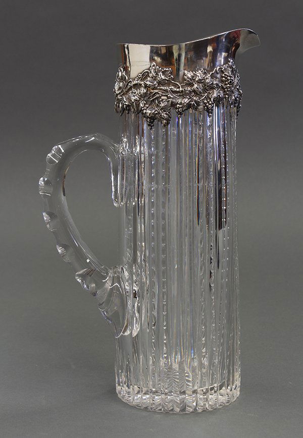 Gorham sterling silver and crystal pitcher Aug 10, 2014 Clars