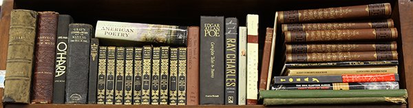 (lot of approximately 34) Books relating to literature: (lot of approximately 34) Books relating to literature and history including The Treasury of American Poetry, Edgar Allan Poe Complete Tales & Poems, Pictoral History of the World's Great Nations, Tho