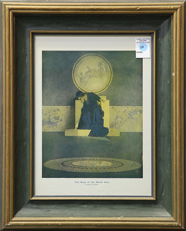 Assorted framed prints after Maxfield Parrish: (lot of 8) Assorted framed prints after Maxfield Parrish (American, 1870-1966), featuring various well-known illustrations, each framed, largest overall: 18"h x 16"w