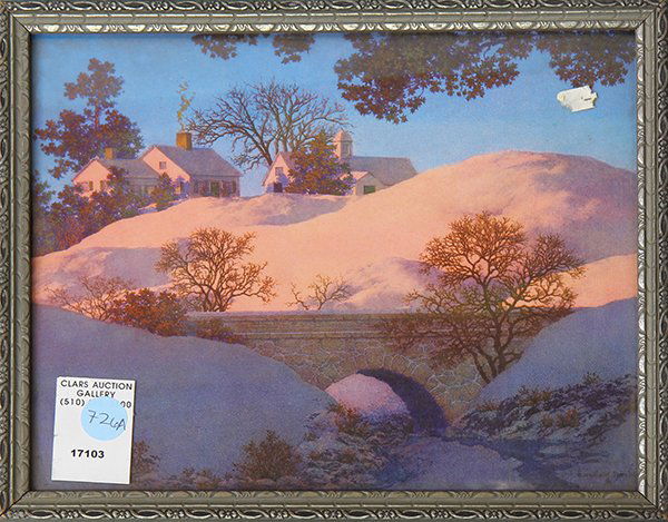Prints, after Maxfield Parrish: (lot of 7) Assorted framed prints after Maxfield Parrish (American, 1870-1966), featuring various well-known illustrations, each framed, largest overall: 18"h x 16"w