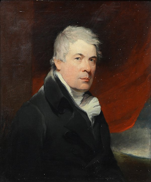 Painting, Attrib. to Sir Henry Raeburn: Attributed to Sir Henry Raeburn (British, 1756-1823), Portrait of Sir Walter, oil on canvas, unsigned, canvas: 30"h x 25.5"w, overall (with period frame): 39"h x 34"w. Provenance: Purchased from Butte