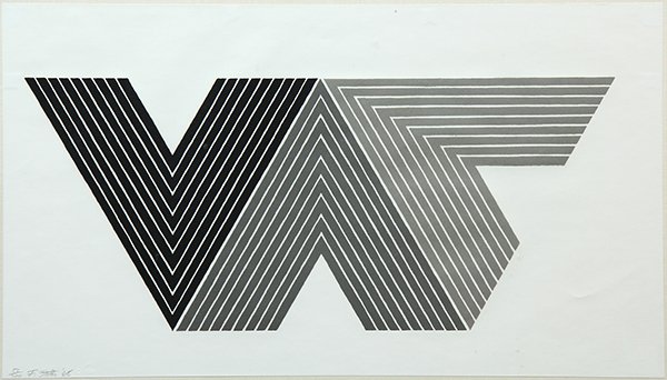 Print, Frank Stella, Quathlamba I (from V Series): Frank Stella (American, b. 1936), Quathlamba I (from V Series), 1968, color lithograph, pencil signed and dated lower left, edition 51/100, published by Gemini G.E.L., Los Angeles, CA, with blindstamp