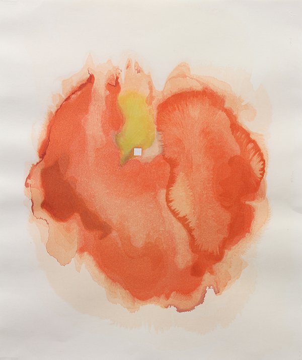 Print, Jose Maria Sicilia: Jose Maria Sicilia (Spanish, b. 1954), "Asebi," 1989, color woodblock, initialed lower right, edition 97/100, sight: 25.5"h x 30.25"w, overall (with frame): 37.25"h x 42"w, published by Crown Point Pr