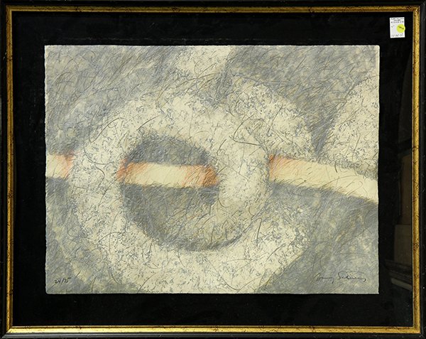 Mixed media, BaBaruj Salinas: BaBaruj Salinas (Cuban, b.1935), Untitled, lithograph signed lower right, edition 24/75 overall (with frame): 30''h x 37.75''w