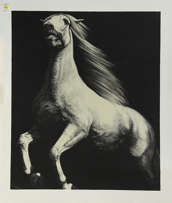 Prints, Joseph Piccillo: (lot of 2) Joseph Piccillo (20th century), ''Edge Event II,'' 1982, lithographs, signed and dated lower right, from an edition 25, published by Landfall Press (Chicago, IL), overall: 34.5''h x 29''w.