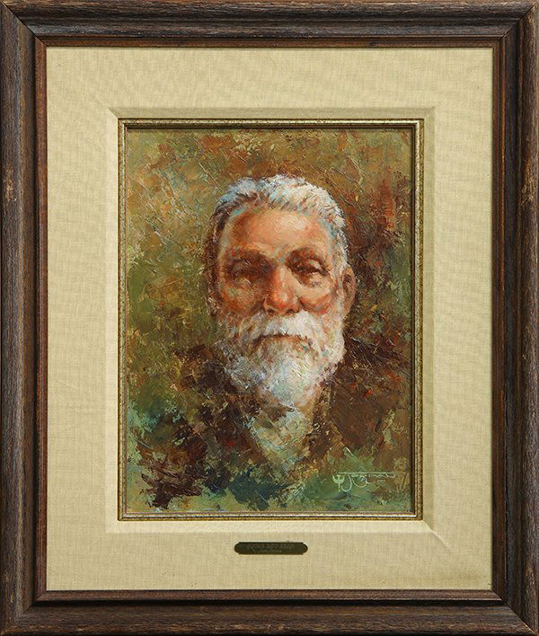 Paintings by Jack Jordan, Heros: (lot of 11) Jack Jordan (American, b. 1928), "Heros of the West," featuring portraits of: Judge Roy Bean, Black Bart, Cynthia Ann Parker, Jim Baker, Doc Holliday, Bartholomew Masterson, Sitting Bear,