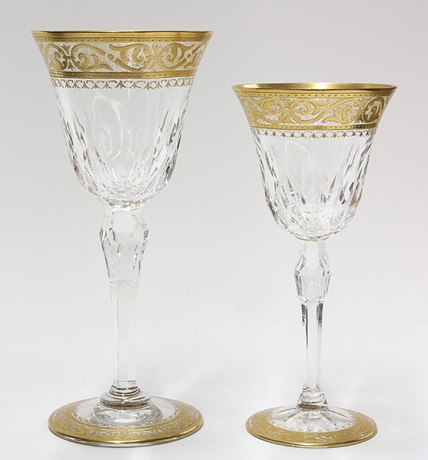 (lot of 28) St. Louis crystal stemware in the Gold Nov 16, 2014
