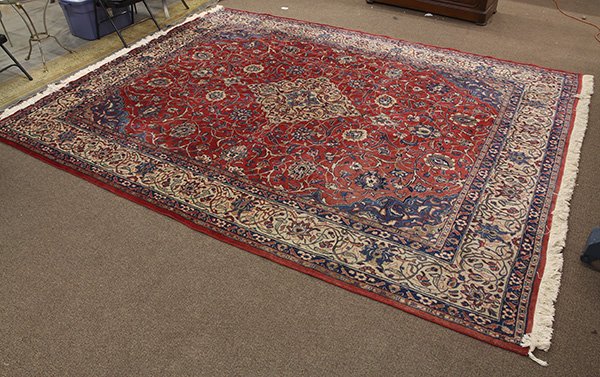 Persian Tabriz carpet, 12'8" x 9'7": Persian Tabriz carpet, 12'8" x 9'7"
