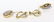 Pair of opal, diamond and 14k yellow gold drop earrings - 2