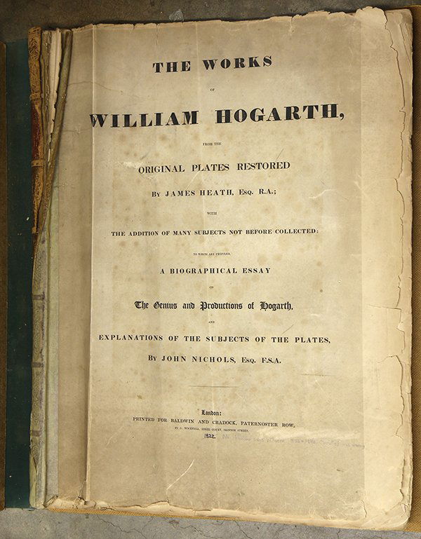 Portfolio, The Works of William Hogarth: William Hogarth (British, 1697-1764), "The Works of William Hogarth from the Original Plates Restored by James Heath, Esq. R.A.; with the Addition of Many Subjects Not Before Collected: To Which are P