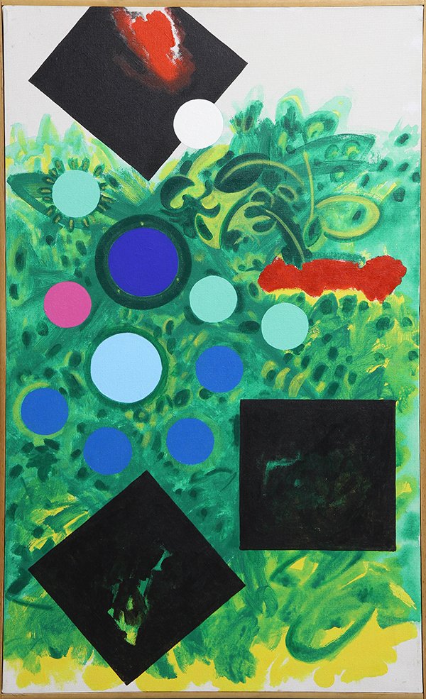 Paintings, Jose Ramon Lerma: (lot of 2) Jose Ramon Lerma (American, b. 1930), "Landscape (1979-80)" & "Still Life (1977)," oils on canvas and board, each signed, titled and dated verso, largest overall (each framed); 40"h x 25"w