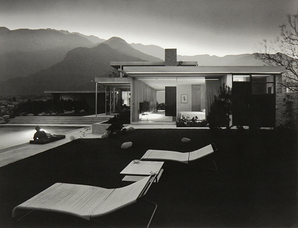 Photographs by Julius Shulman: (lot of 3) Julius Shulman (American, 1910-2009), "Windswept Tree, Lafayette," "Case Study #22," "Kaufman House, Palm Springs," Windswept Tree pencil signed lower right, images: 10.25"h x 16"w, 12.25"h