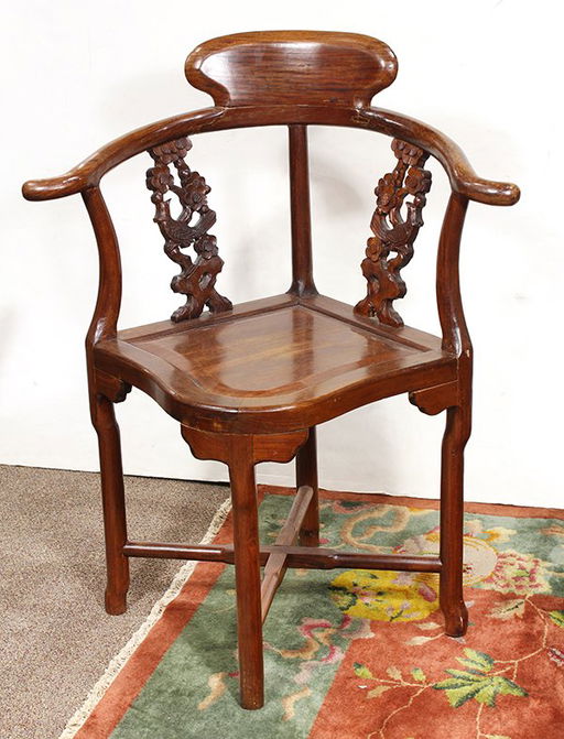 Chinese Corner Chair Jan 18 2018 Clars Auction Gallery In Ca Chinese Corner Chair