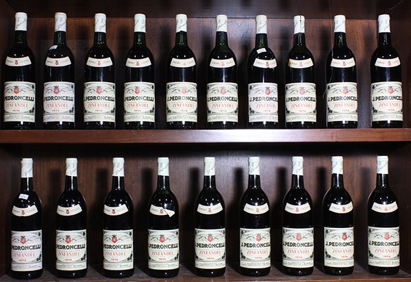(lot of 19) California wine group: (lot of 19) California wine group, consisting of (16) 1974 Pedroncelli Sonoma County Zinfandel; and (3) 1973 Pedroncelli Sonoma County Cabernet Sauvignon, each 750ml