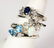 (Lot of 3) Gem and 14k white gold rings - 2