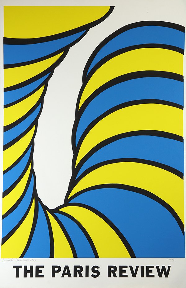 The Paris Review by Nevelson, Rosenquist, Krushenick,: (Lot of 4) Nicholas Krushenick (American, 1929-1999), The Paris Review, 1965, serigraph, pencil signed and dated lower left, edition 113/150; Richard Anuszkiewicz (American, b. 1930), The Paris Review