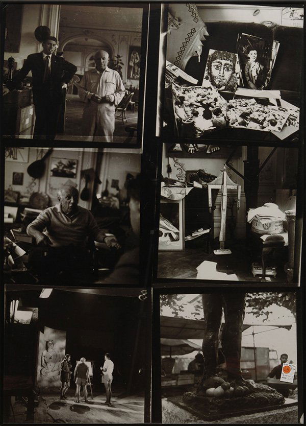 Photographs by Andre Villers: (lot of 2) Andre Villers (French, b. 1930), Picasso Photo Collages, gelatin silver prints, overalls (each with frame): 41.75"h x 30"w. Provenance: Originally from The David C. and Sarajean Ruttenberg