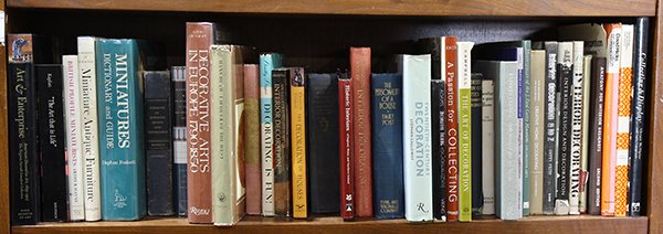 (lot of 47) Collection of books mostly relating to home: (lot of 47) Collection of books mostly relating to home design, miniatures, and decorative arts, including The Art of Decoration by Nina Campbell; Creative Home Decorating by Hazel Kory Rockow and Jul