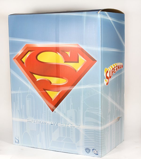 Sideshow Collectibles DC modern age comics life-size: Sideshow Collectibles DC modern age comics life-size limited edition bust of Superman, limited edition, numbered 163/1500, 30"h in box.