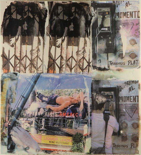 Print, Robert Rauschenberg: Robert Rauschenberg (American, 1925-2008), "Los Angeles Revisited #4," 1998, screenprint in colors, pencil signed lower center, edition 35/55, gallery label (Lillian Kornbluth Arts, Santa Barbara, Cal