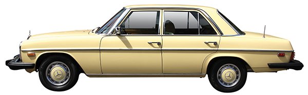 1975 Mercedes Benz 240 D (W 123) designed by Friedrich: 1975 Mercedes Benz 240 D (W 123) designed by Friedrich Geiger, the rear wheel drive automobile, having a 2.4 litre overhead cam engine with approx 105,000 original miles, automatic transmission a sing
