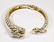 David Webb diamond, emerald and enamel leopard bangle - 3