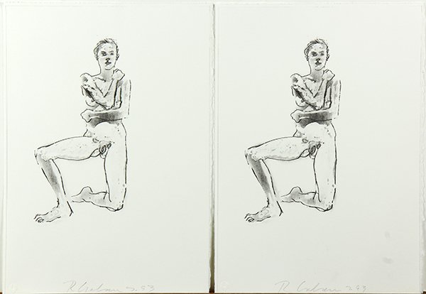 Prints, Robert Graham: (lot of 2) Robert Graham (American, 1938-2008), Nude Studies, 1993, lithographs, each pencil signed and dated lower center, largest overall (unframed): 15"h x 10.5"w
