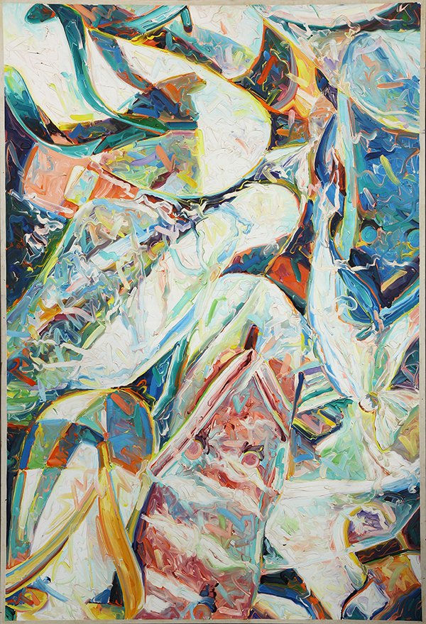 Painting, Michael Brennan: Michael Brennan (American, b. 1965), Sandals, oil on canvas, overall: 86"h x 66.5"w