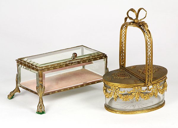 (Lot of 2) Continental glass group (1 of 3)