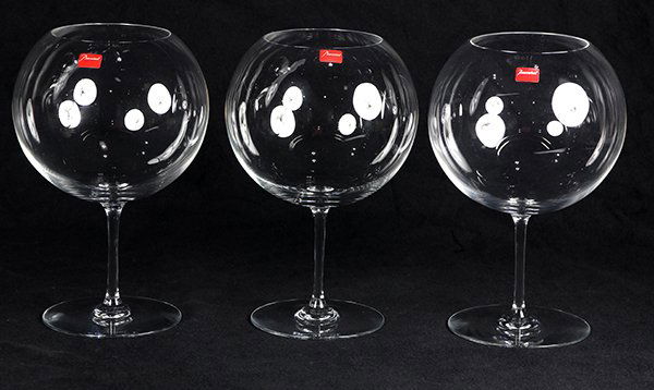 (lot of 3) Baccarat Bacchus (Romanee Conti) crystal (1 of 4)