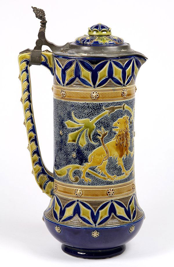 German Sarreguemines beer stein (1 of 4)